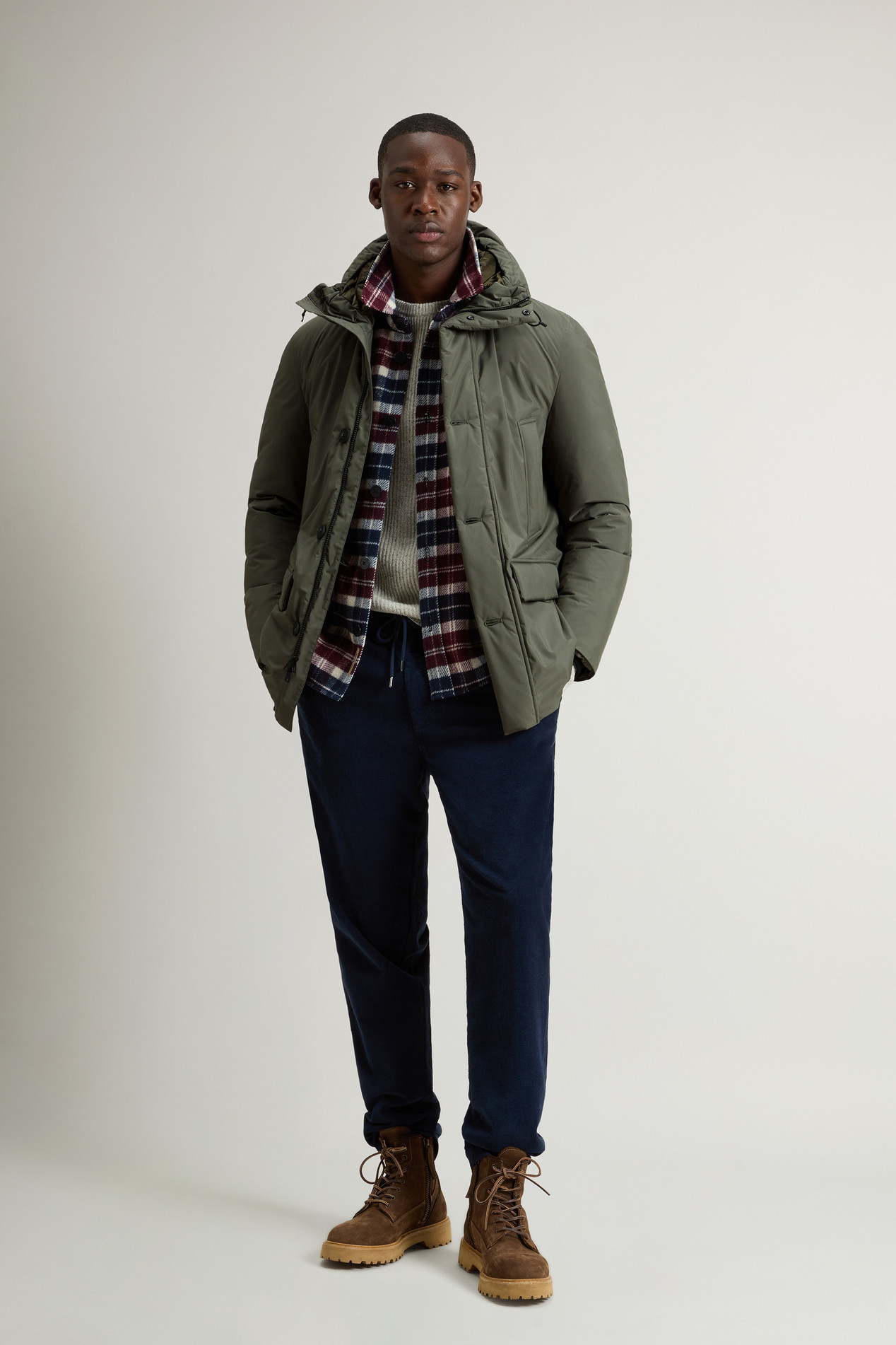 Cloud Arctic Parka with Hood Green photo 2 | Woolrich