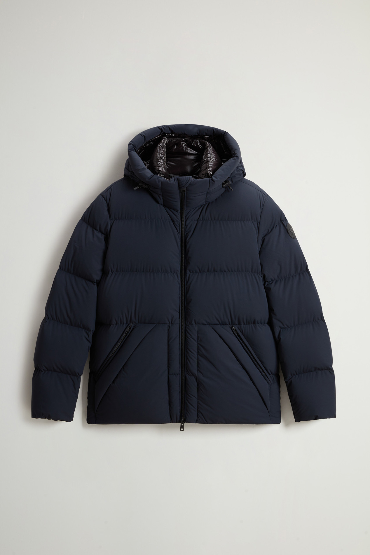 Sierra Supreme Down Jacket in Stretch Nylon Blue photo 1 | Woolrich