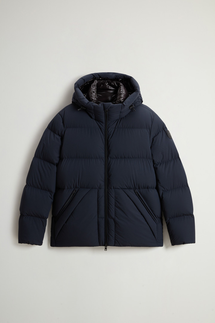 Sierra Supreme Down Jacket in Stretch Nylon Blue photo 1 | Woolrich