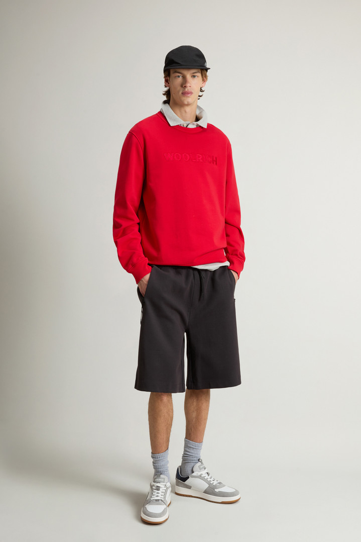 Crewneck Sweatshirt in Light Cotton-Blend Fabric Red photo 2 | Woolrich