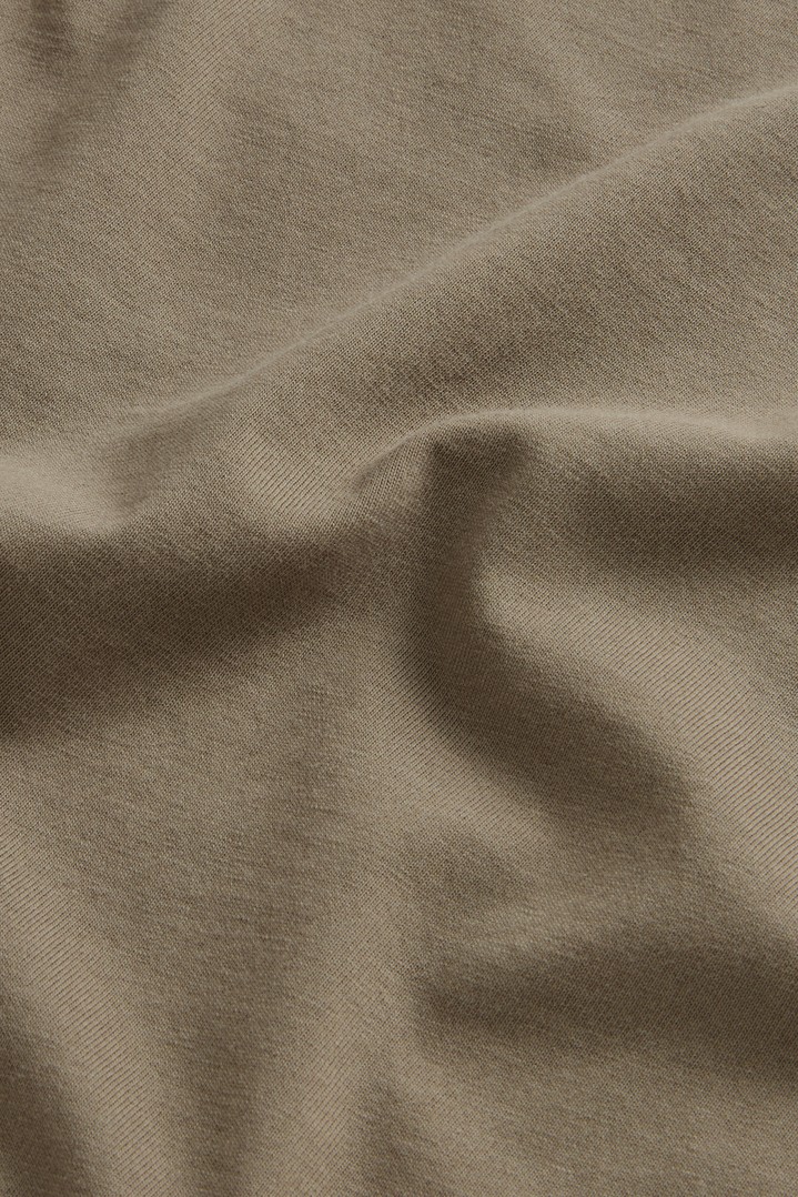 COTTON GRAPHIC T-SHIRT Green photo 6 | Woolrich