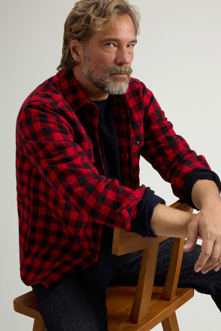 HEAVY COTTON SHIRT Rot photo 4 | Woolrich