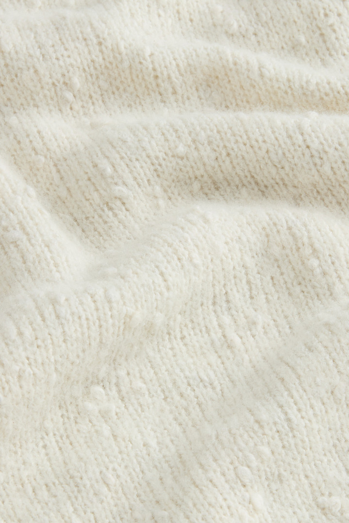 Cotton-, Alpaca and Wool-Blend Crewneck Sweater White photo 6 | Woolrich