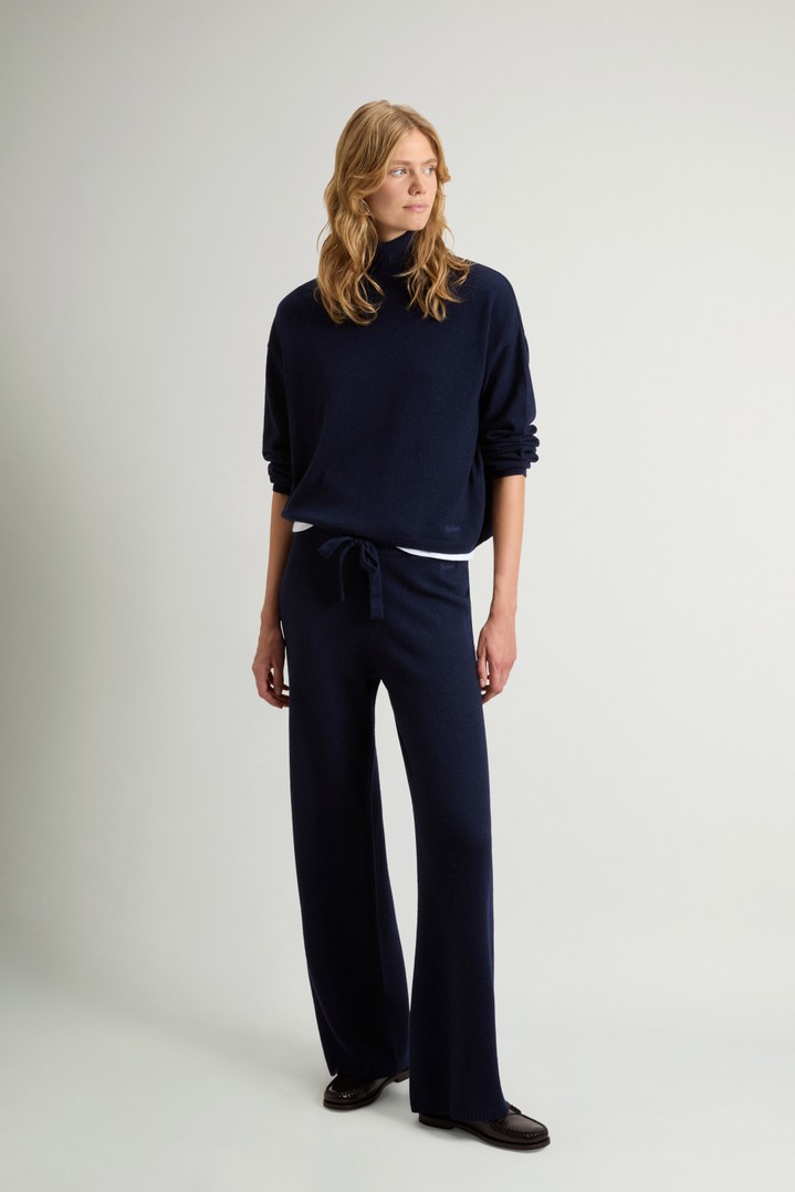 Sweater in Wool and Cashmere Blend Blue photo 2 | Woolrich