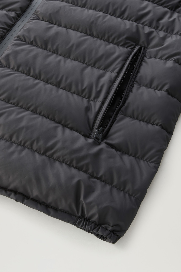 Bering Tech Lightweight Hybrid Down Jacket in Microfibre Black photo 6 | Woolrich