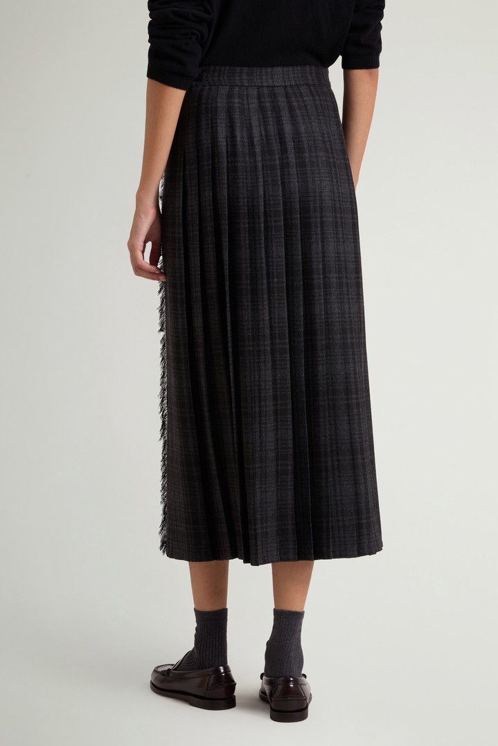 Checked Skirt in Wool Blend Gray photo 3 | Woolrich