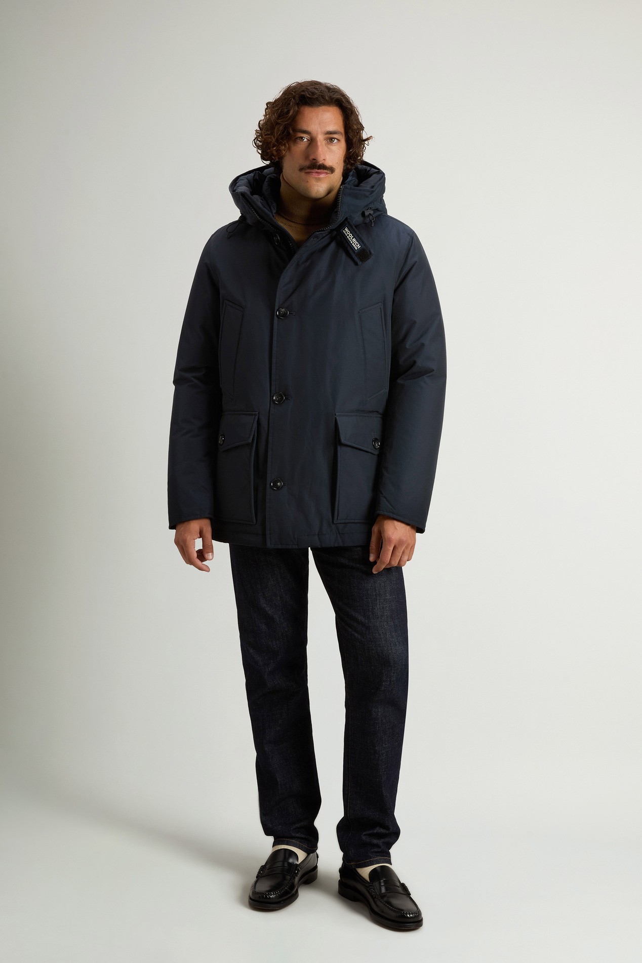 Arctic Anorak aus Ramar Cloth Blau photo 2 | Woolrich