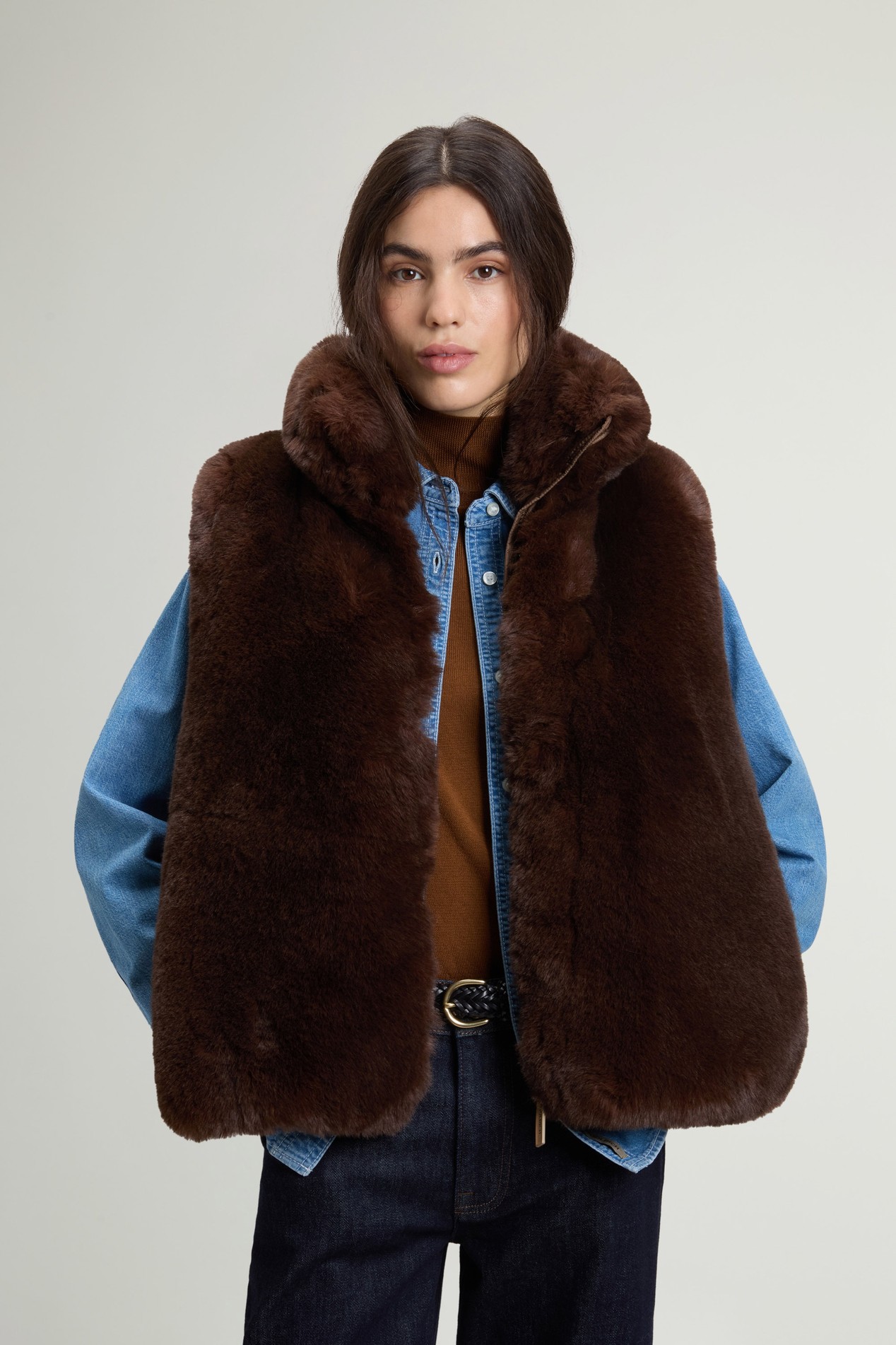 HYBRID CURLY VEST Verde photo 1 | Woolrich