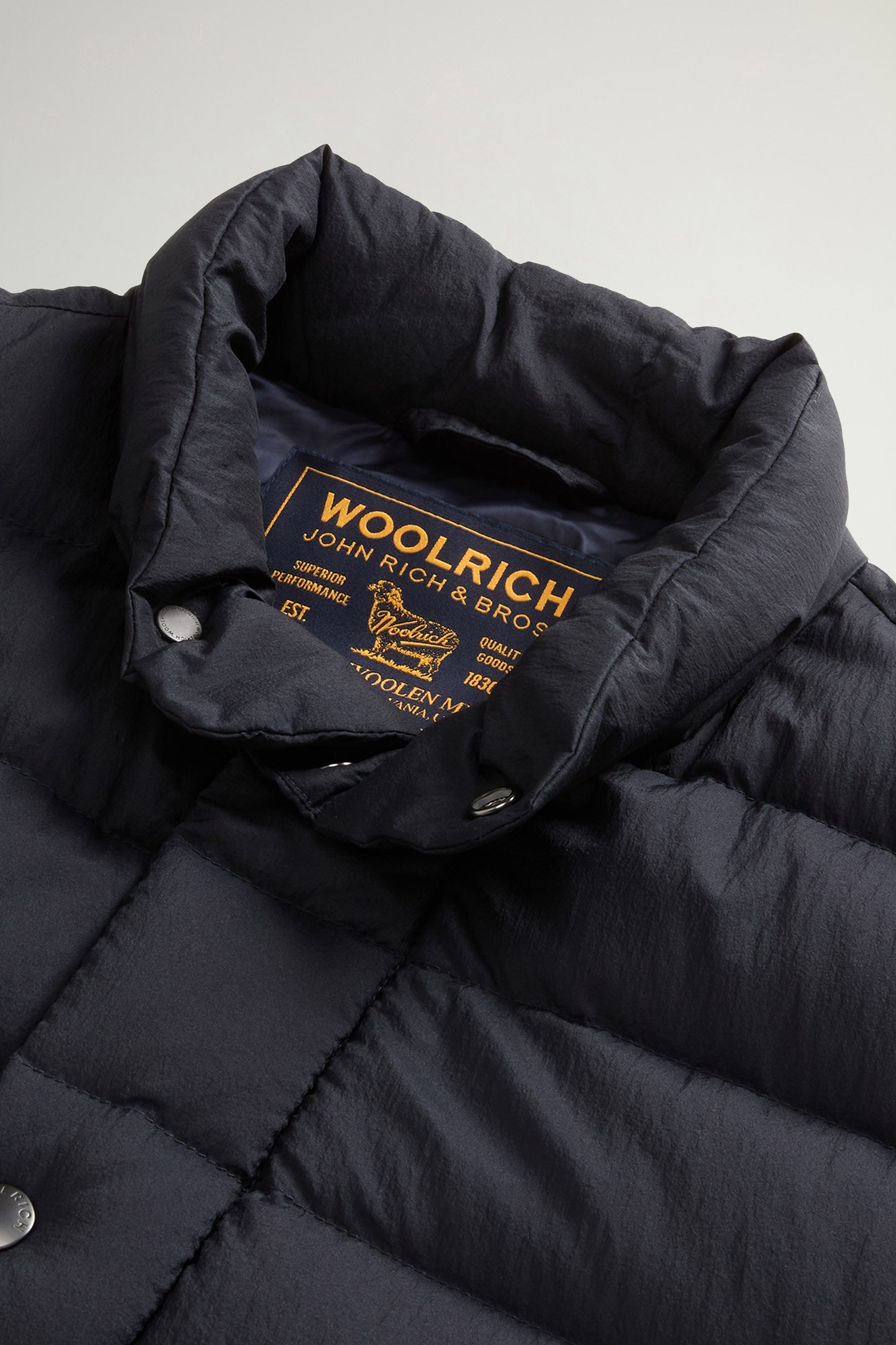 Bering Jacket in Crinkle Nylon Blue photo 6 | Woolrich
