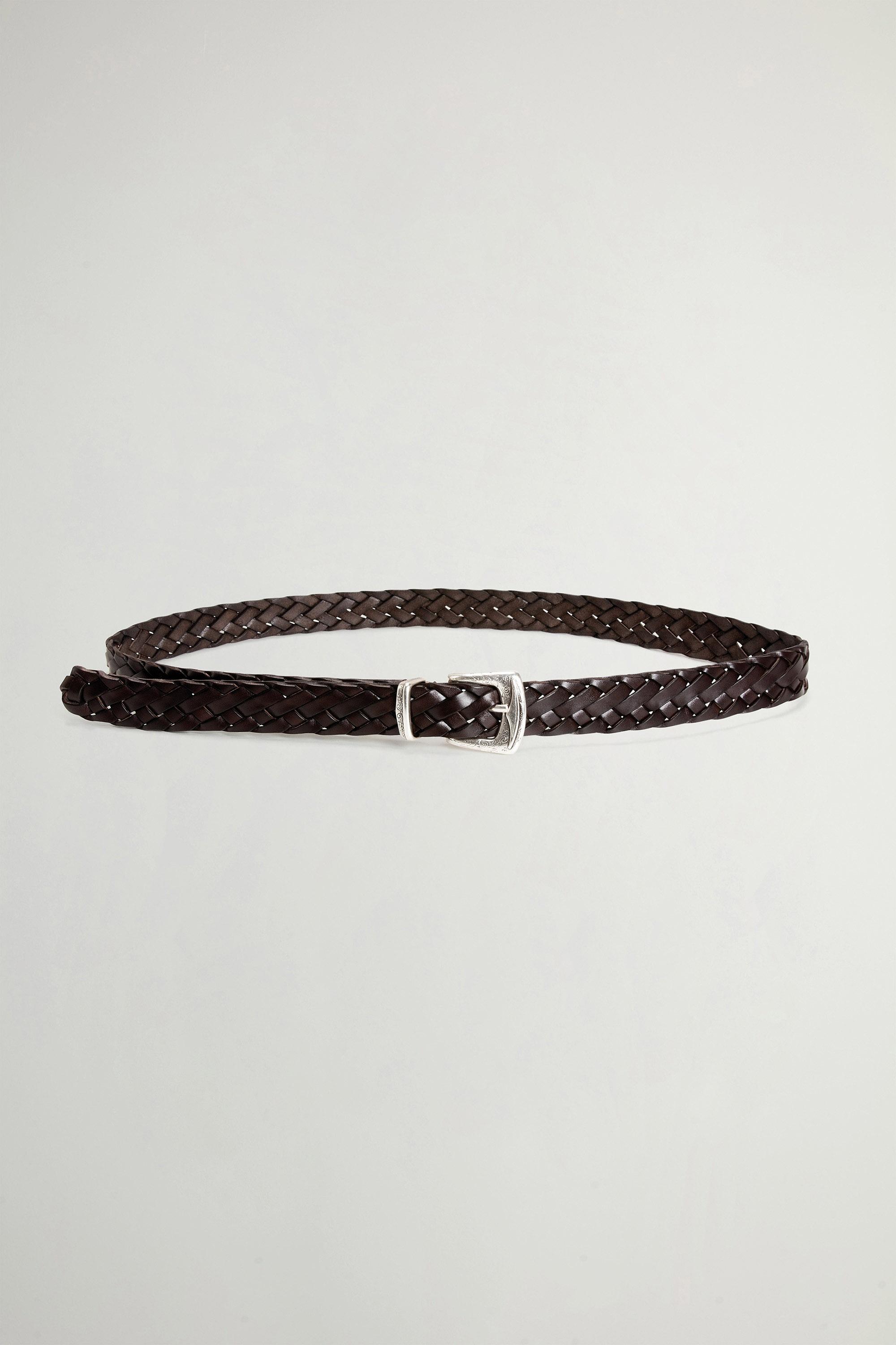Belt in Woven Leather Brown photo 1 | Woolrich