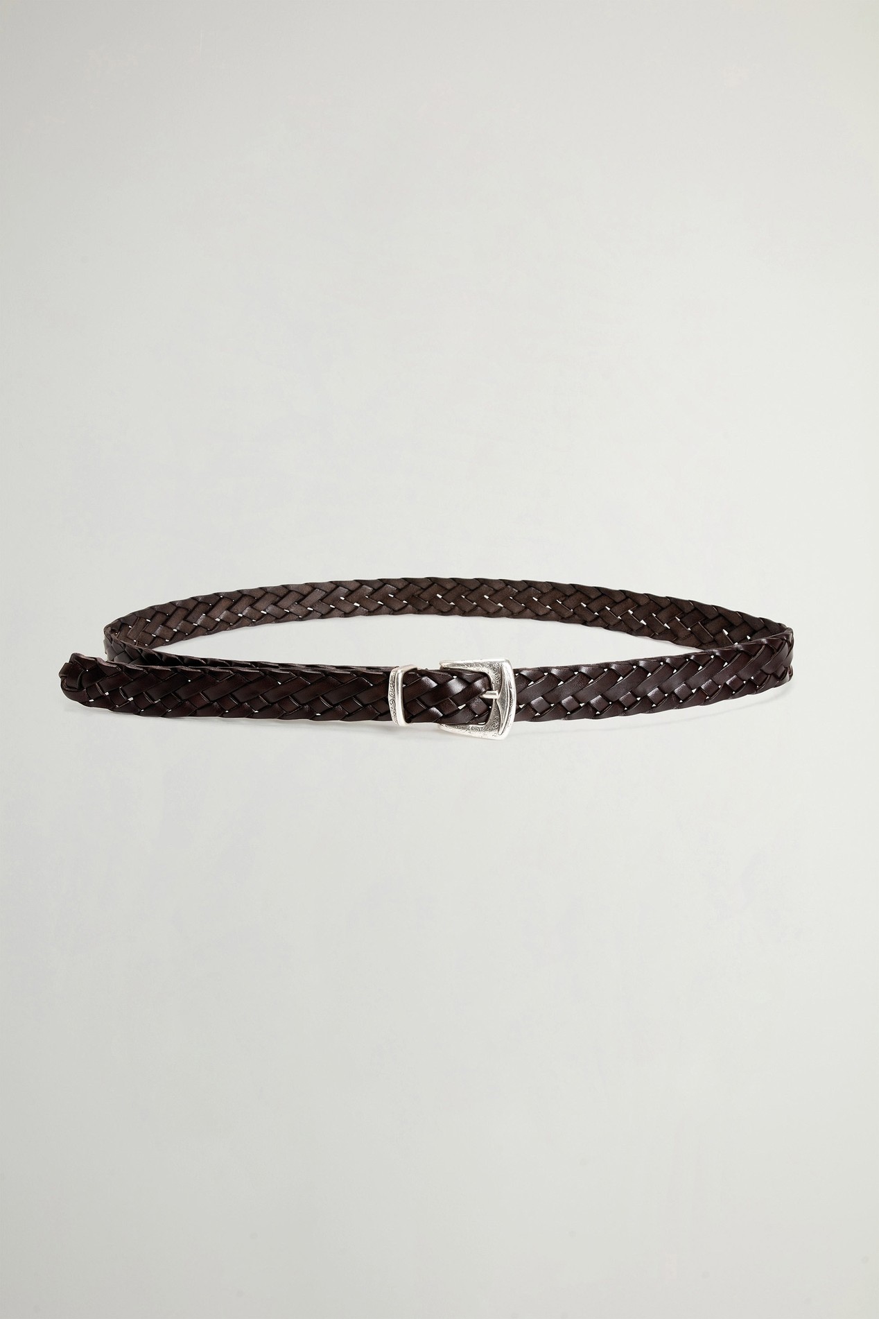 Belt in Woven Leather Brown photo 1 | Woolrich