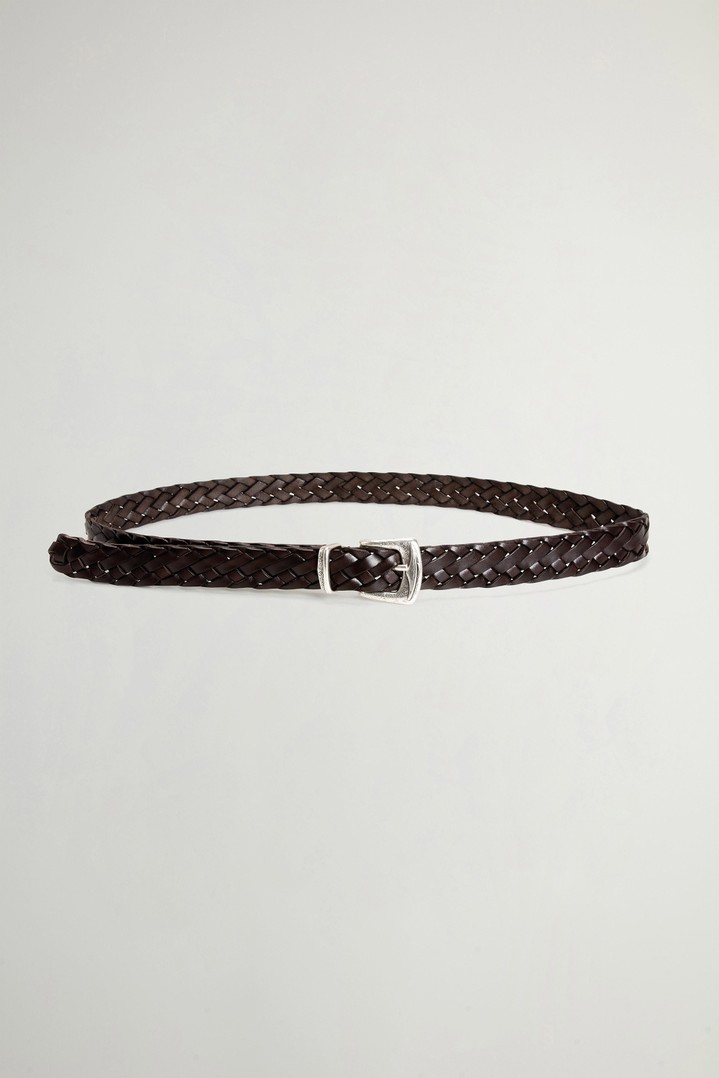 Belt in Woven Leather Brown photo 1 | Woolrich