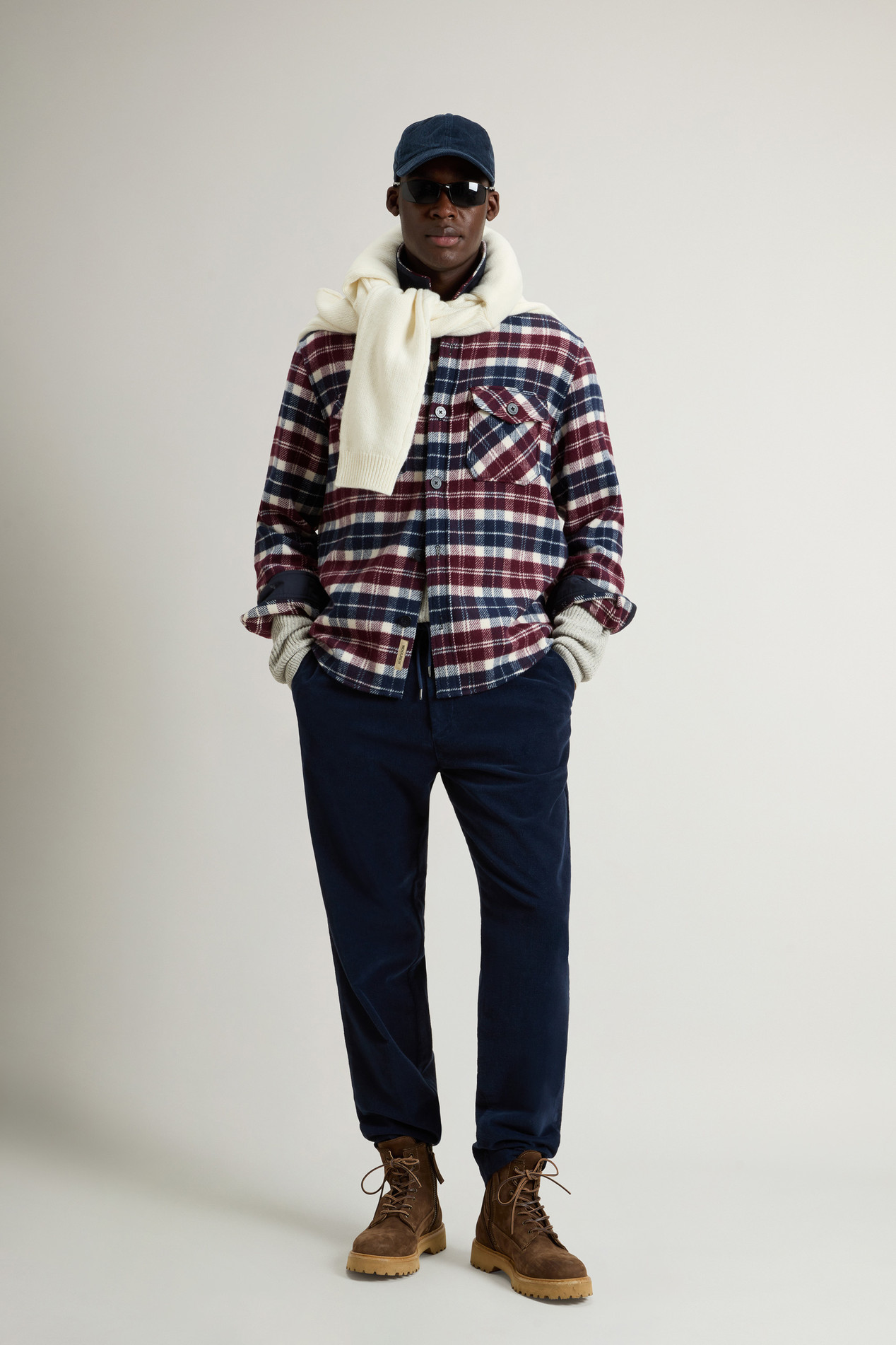 Wool-Blend Overshirt with Checked Pattern Multicolor photo 2 | Woolrich