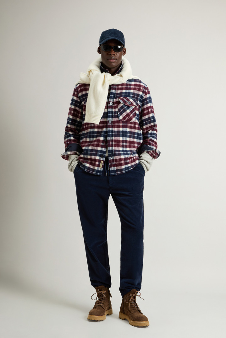 Wool-Blend Overshirt with Checked Pattern Multicolor photo 2 | Woolrich