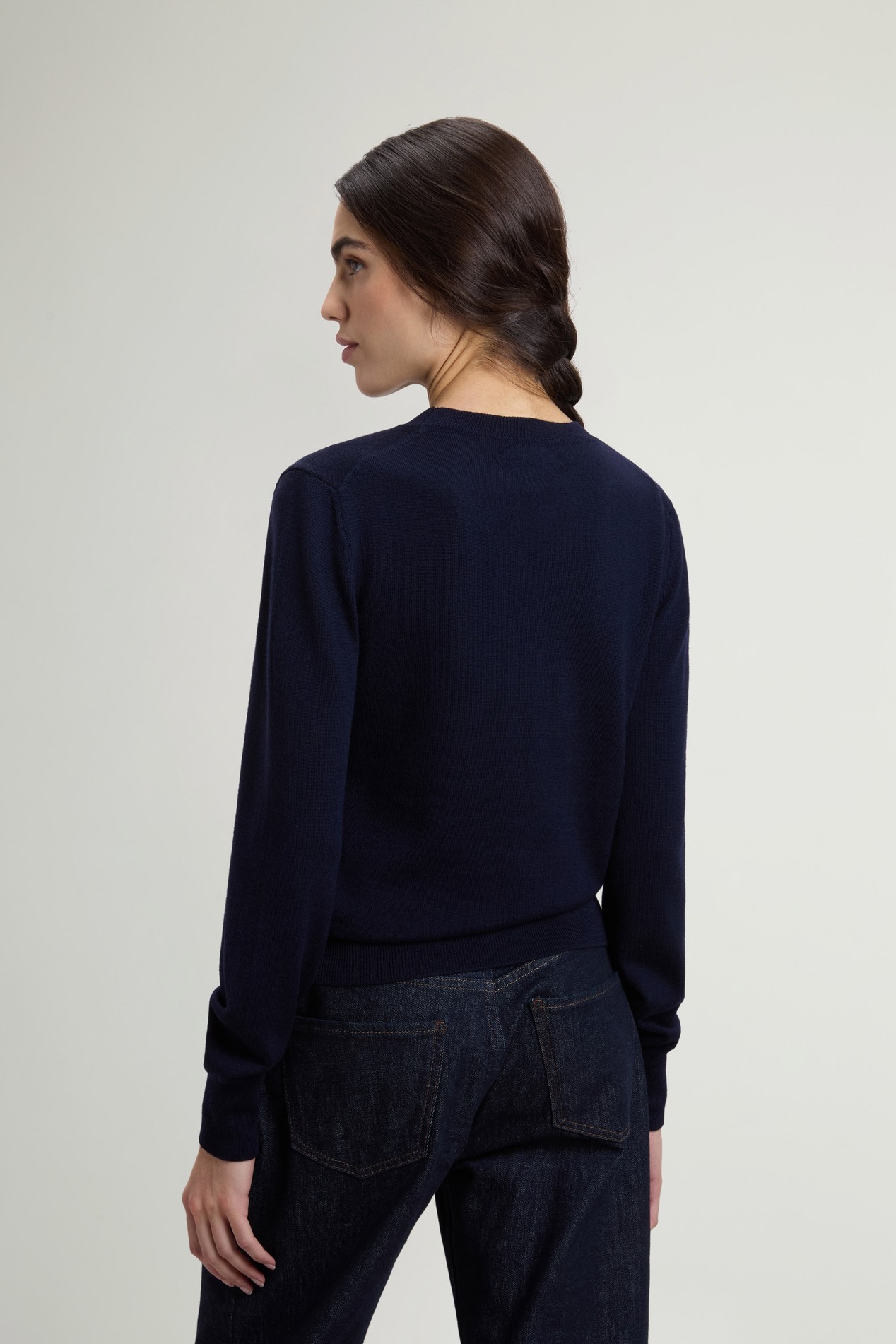 Sweater in Pure Merino Virgin Wool Blue photo 3 | Woolrich