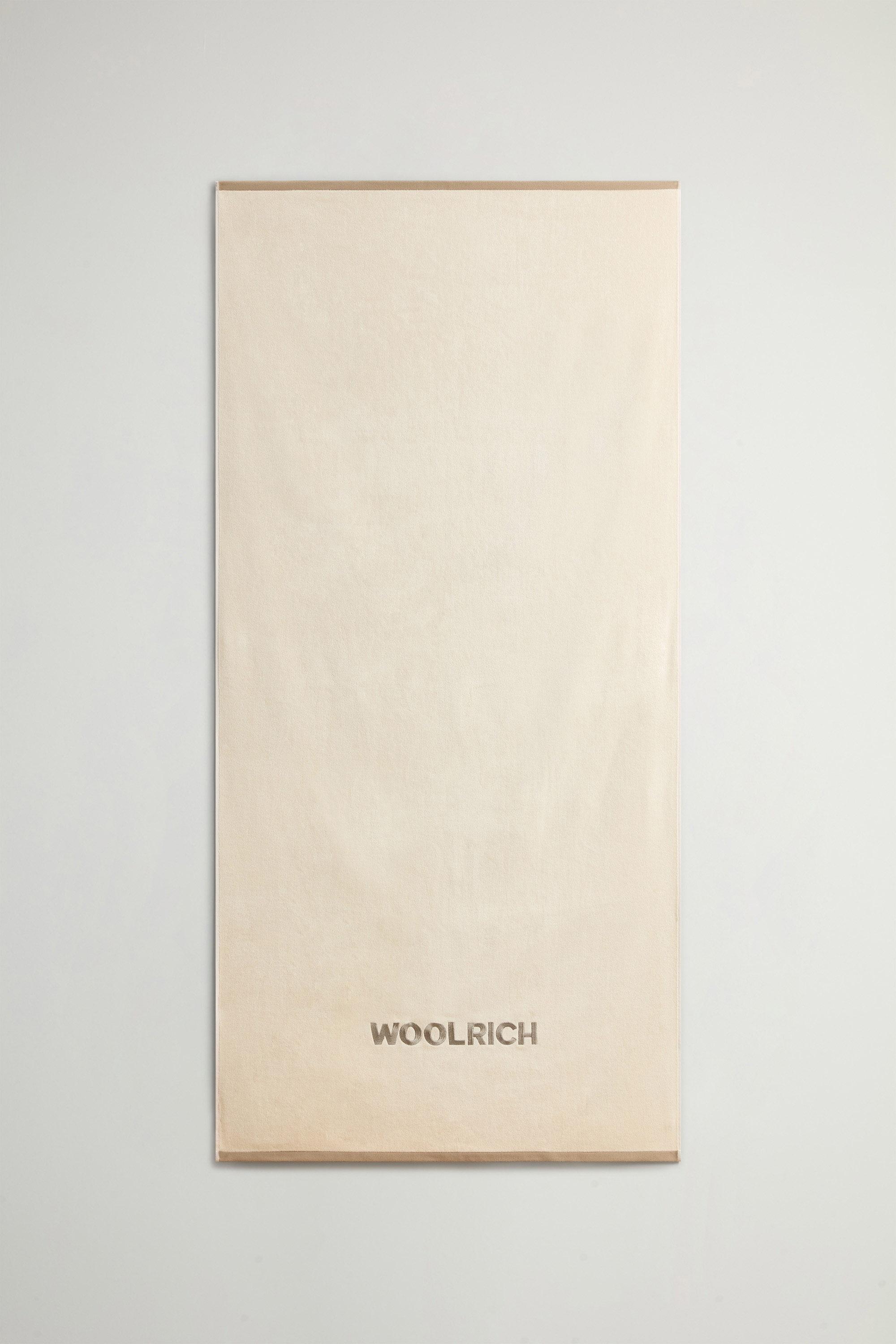 Serviette de plage en pur coton Blanc photo 1 | Woolrich