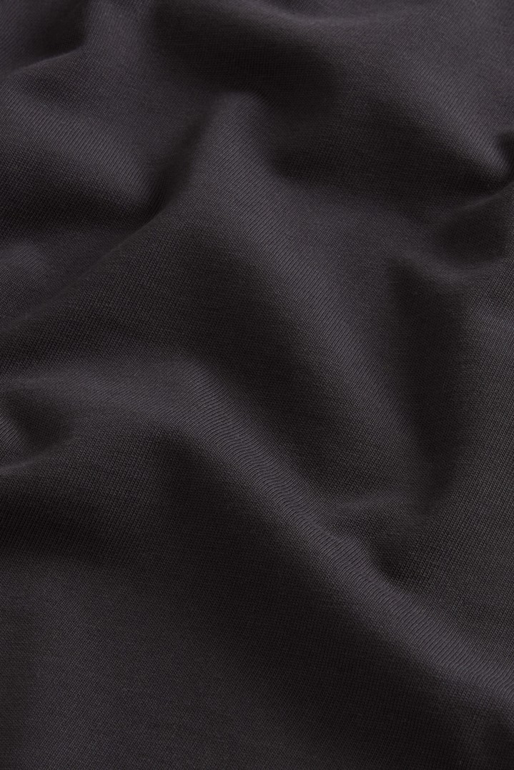 Langarmoberteil aus reiner Baumwolle Schwarz photo 6 | Woolrich