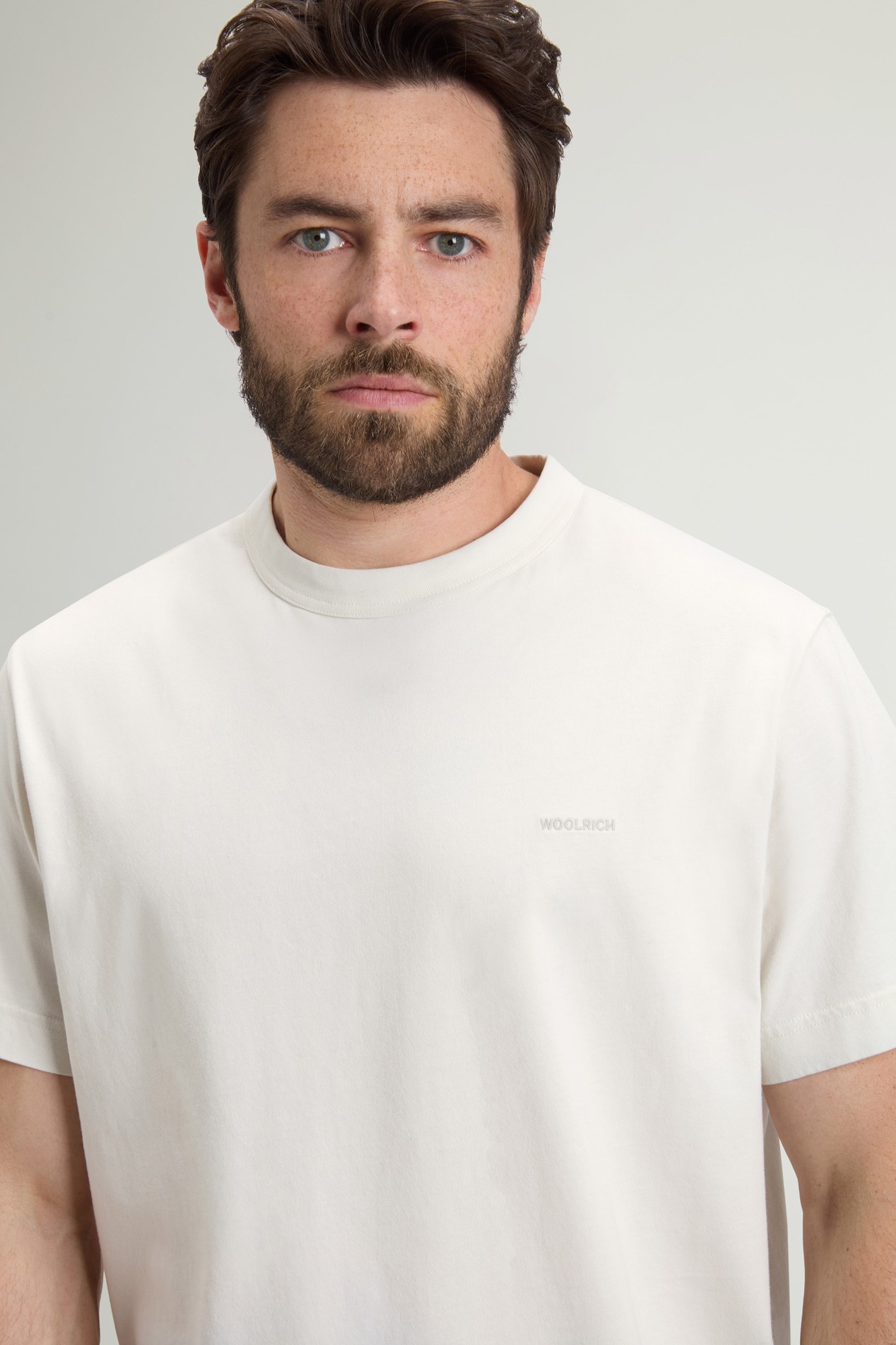 T-shirt en pur coton bio Blanc photo 4 | Woolrich