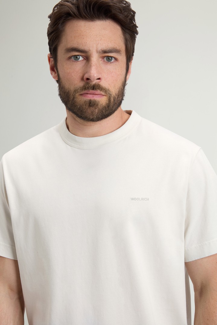 T-shirt en pur coton bio Blanc photo 4 | Woolrich