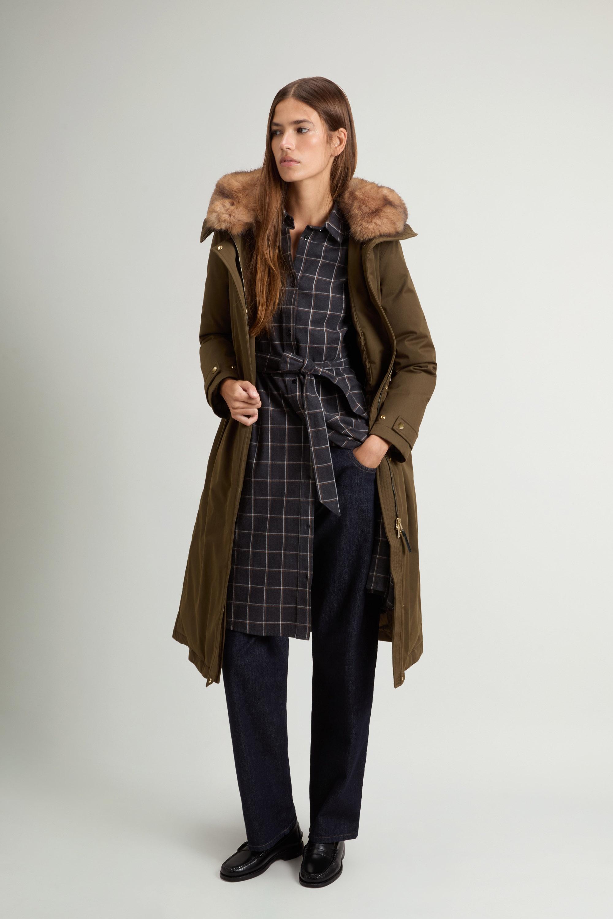 Parka longue en Best Cotton rembourrée Vert photo 1 | Woolrich