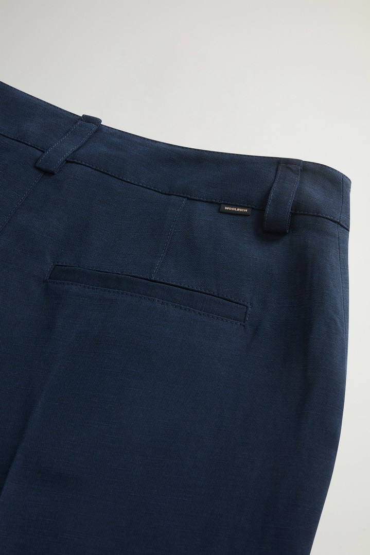 LYOCELL LINEN PANTS Blue photo 5 | Woolrich