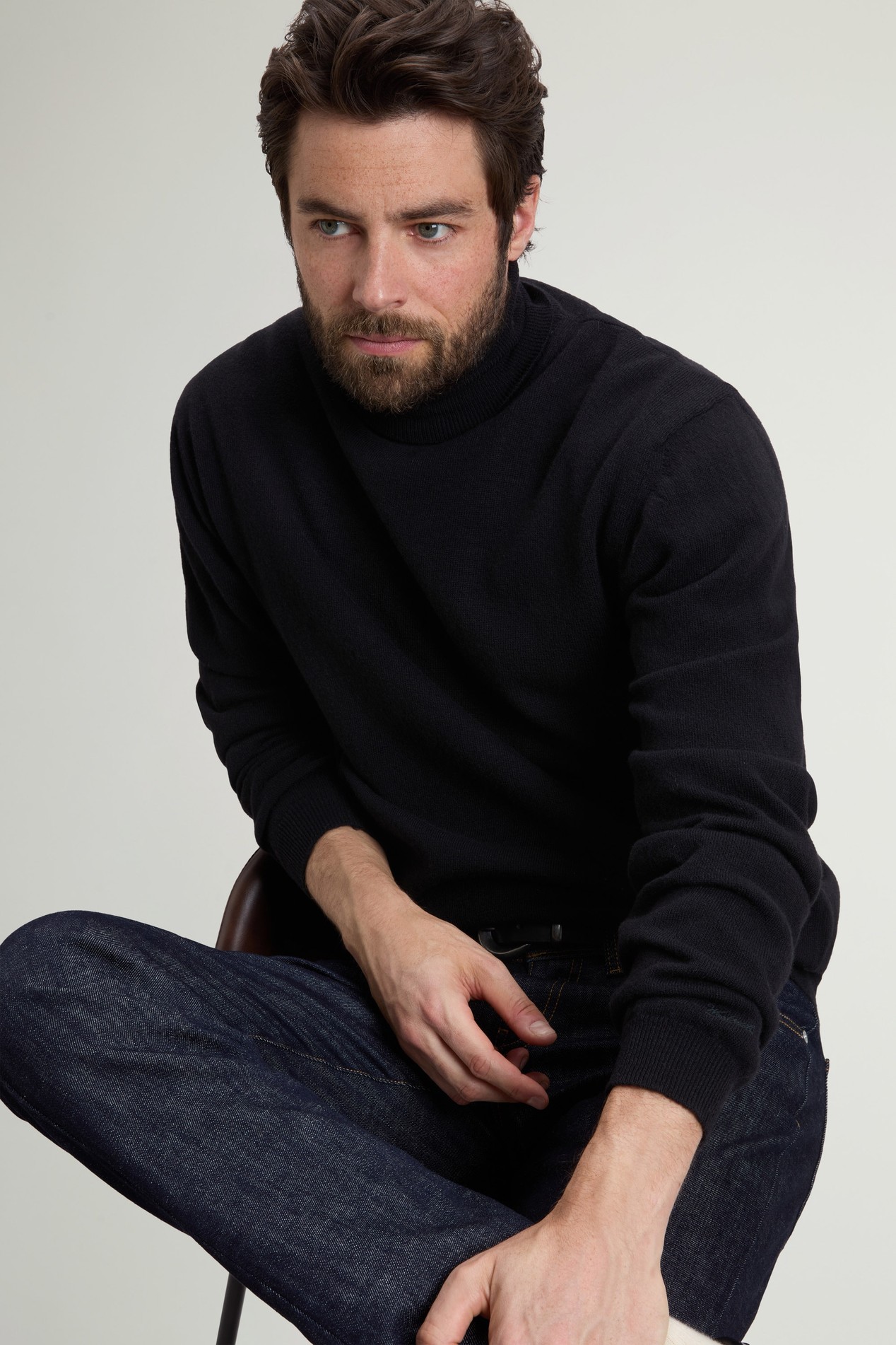 LAMBSWOOL TURTLENECK GG18 Zwart photo 4 | Woolrich