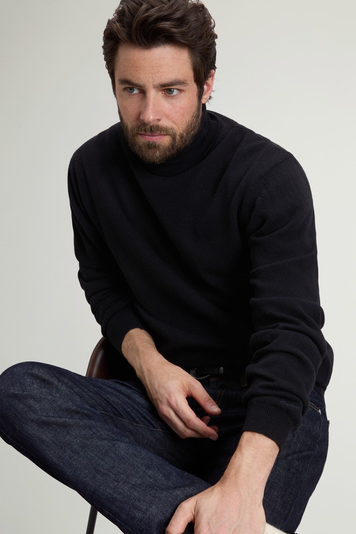 LAMBSWOOL TURTLENECK GG18 Zwart photo 4 | Woolrich