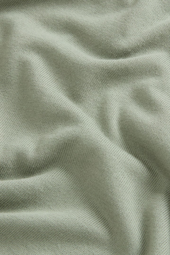 Crewneck Sweater in Pure Cotton Green photo 7 | Woolrich