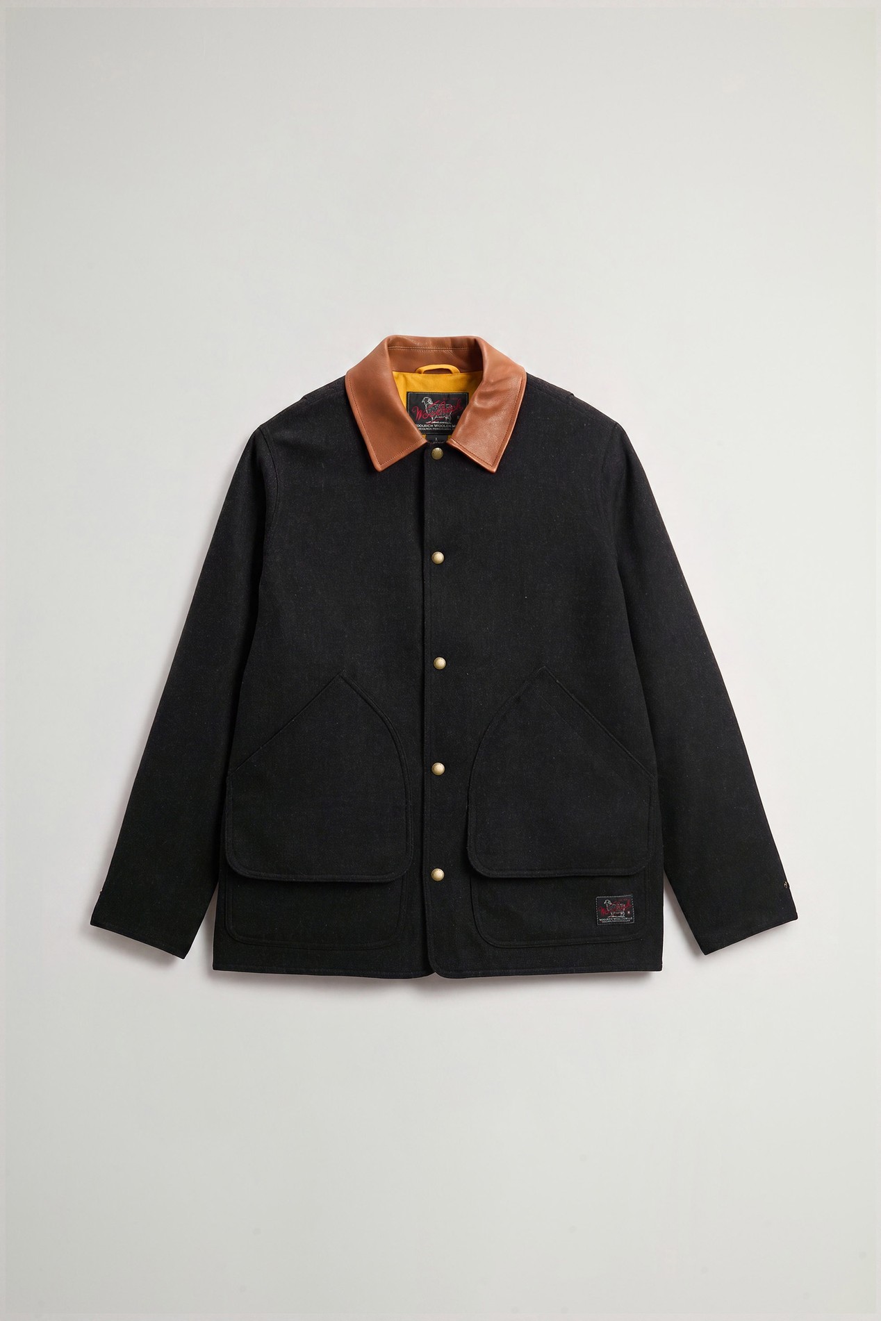 Manteau Barn en laine italienne mélangée Noir photo 5 | Woolrich