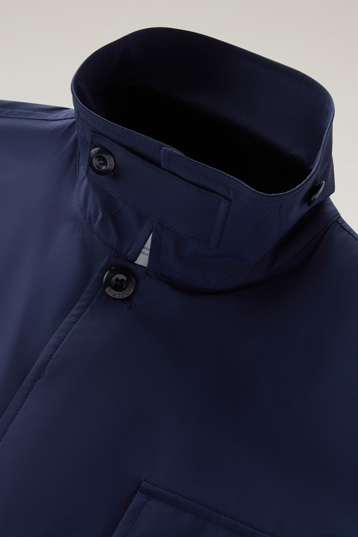 Field Jacket in Matt Finish Stretch Nylon Blue photo 3 | Woolrich