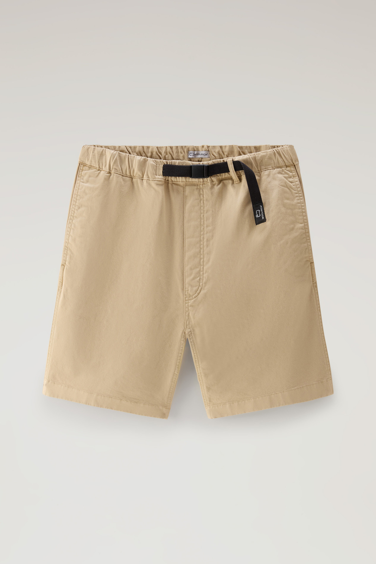 Garment-Dyed Chino Shorts in Stretch Cotton Beige photo 1 | Woolrich