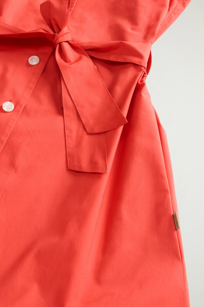 COTTON POPLIN SHIRT DRESS Red photo 6 | Woolrich