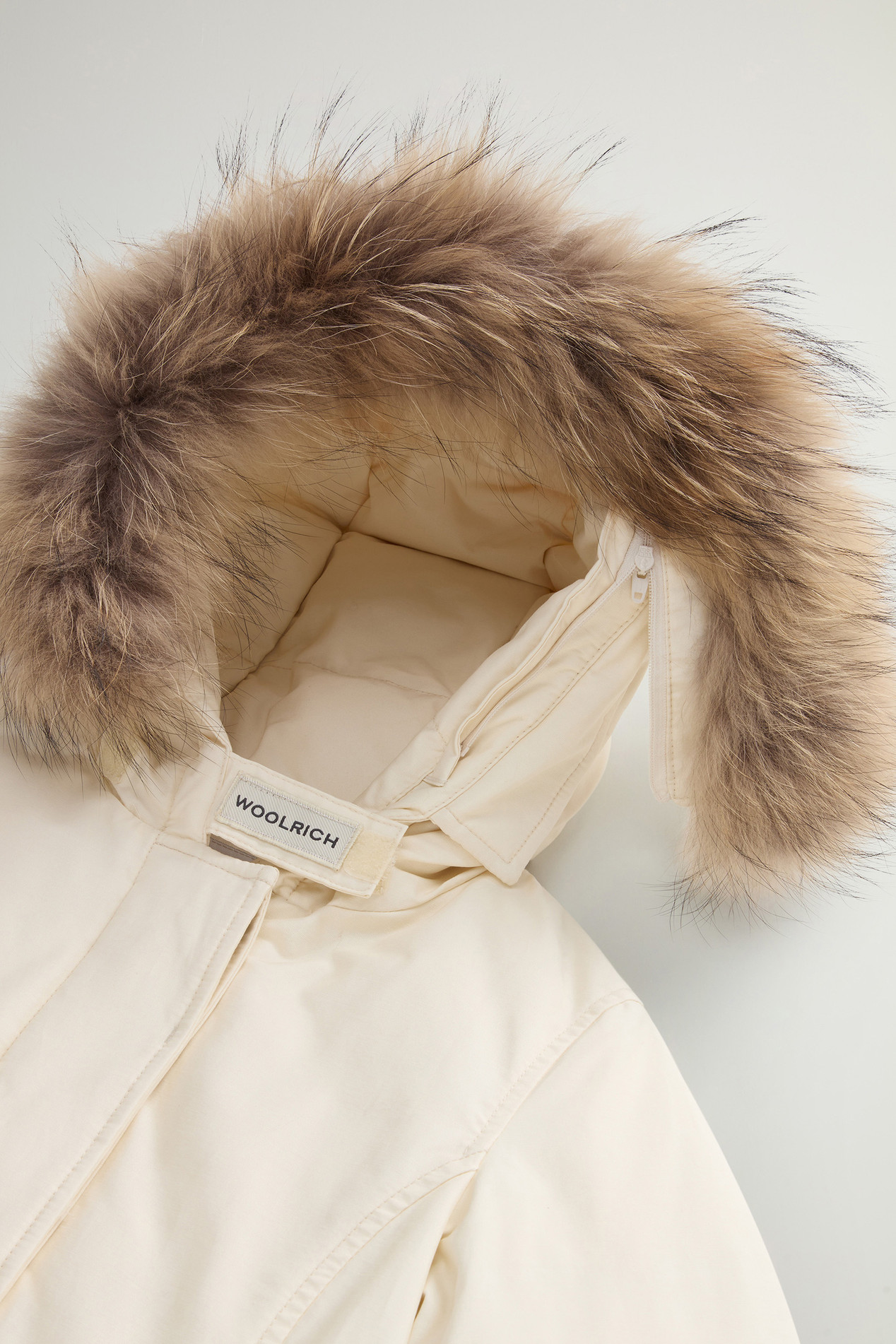Girls' Arctic Parka with Detachable Fur Trim White photo 3 | Woolrich