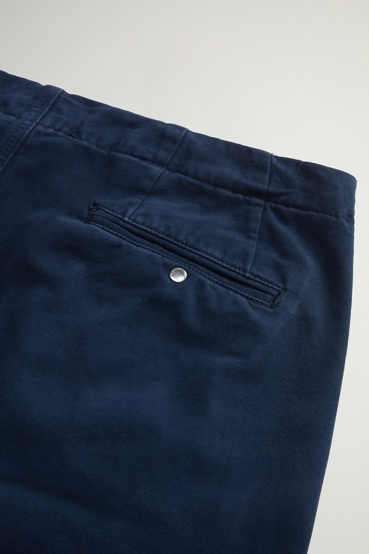 Stückgefärbte Hose aus Canvas aus reiner Baumwolle Blau photo 3 | Woolrich