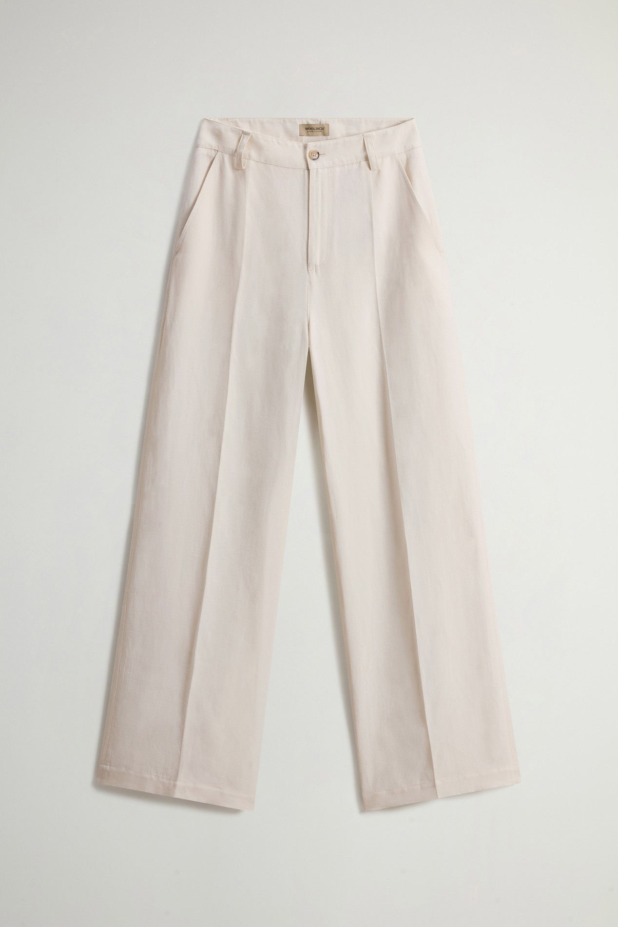 LYOCELL LINEN PANTS White photo 3 | Woolrich
