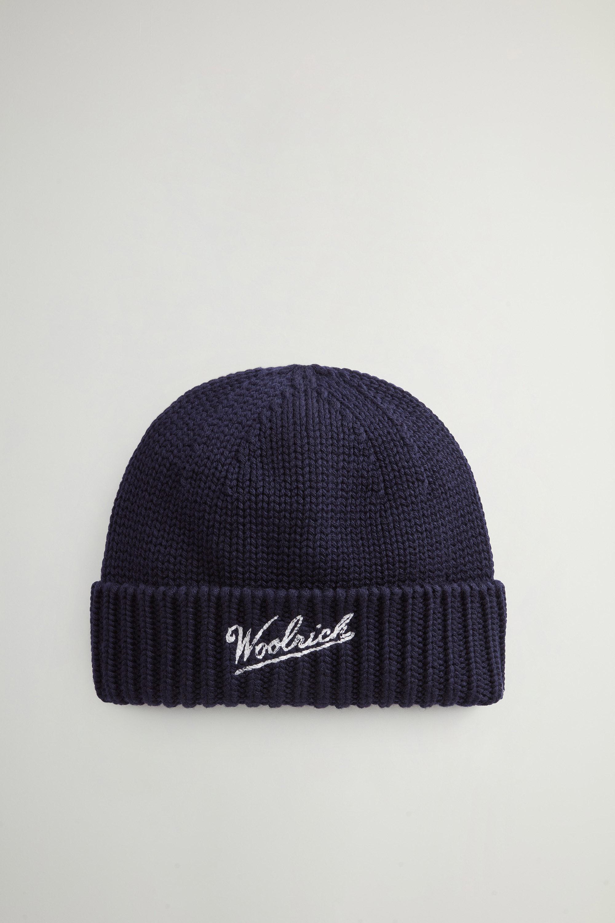 Beanie in Pure Merino Virgin Wool Blue photo 1 | Woolrich