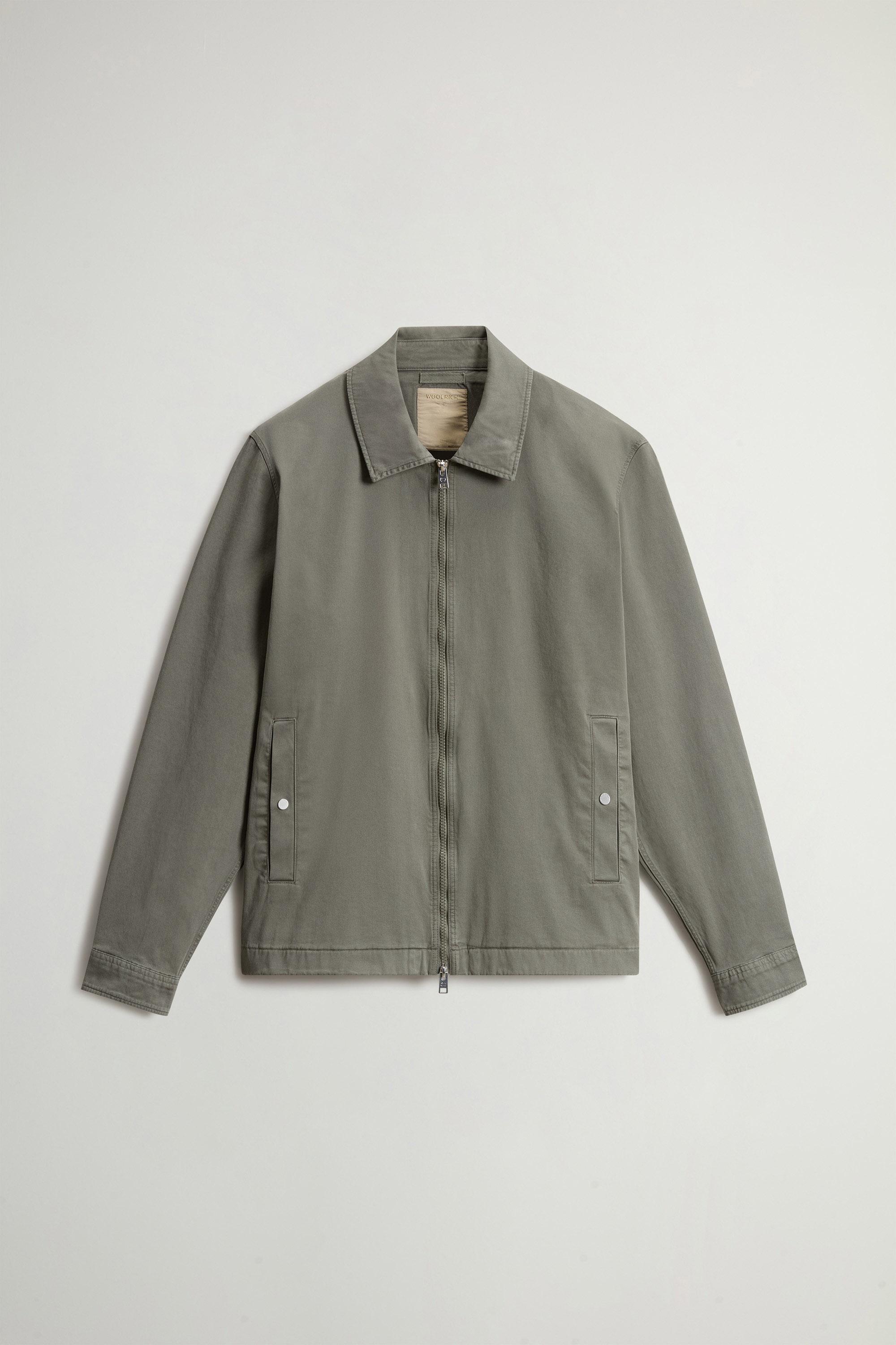 Garment-Dyed Timber Overshirt in Cotton Twill Green photo 5 | Woolrich