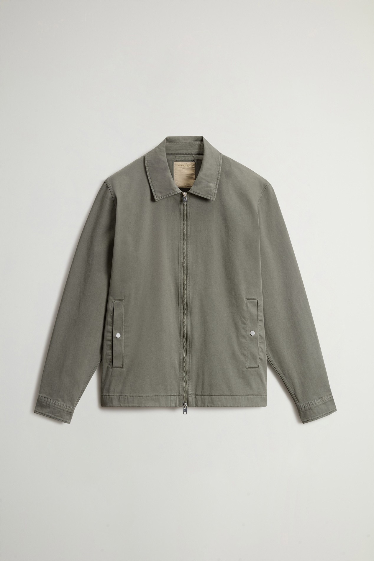 Garment-Dyed Timber Overshirt in Cotton Twill Green photo 5 | Woolrich