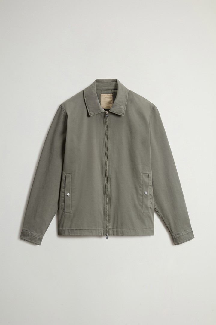 Garment-Dyed Timber Overshirt in Cotton Twill Green photo 5 | Woolrich