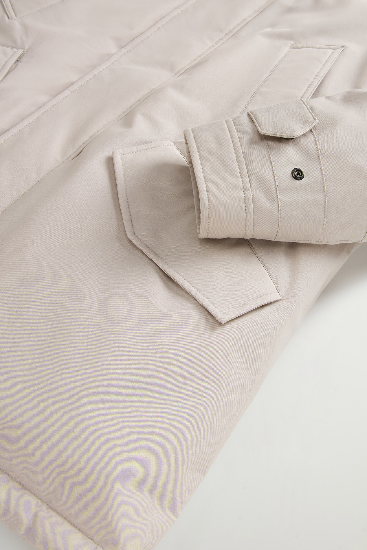 Polar Parka in Ramar Cloth with High Collar Beige photo 7 | Woolrich