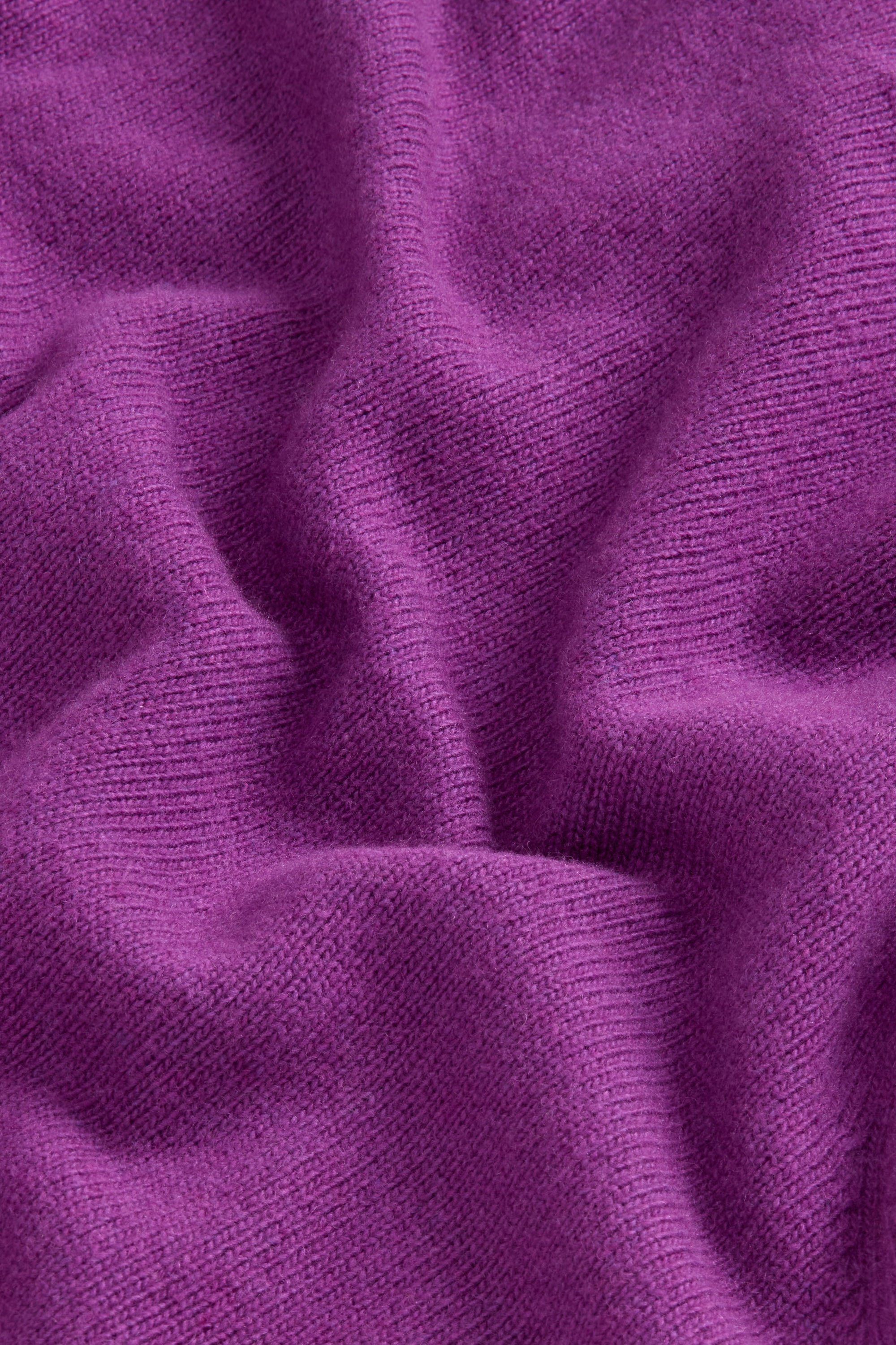 Hooded Full-Zipper Sweater in Wool and Cashmere Blend Purple photo 6 | Woolrich