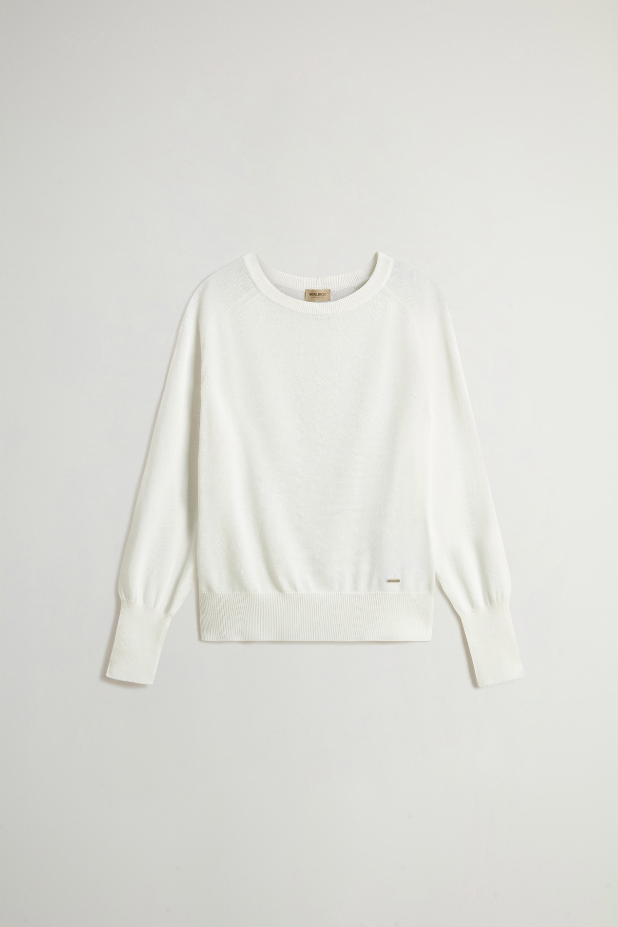 Crewneck Sweater in Cotton Blend White photo 5 | Woolrich