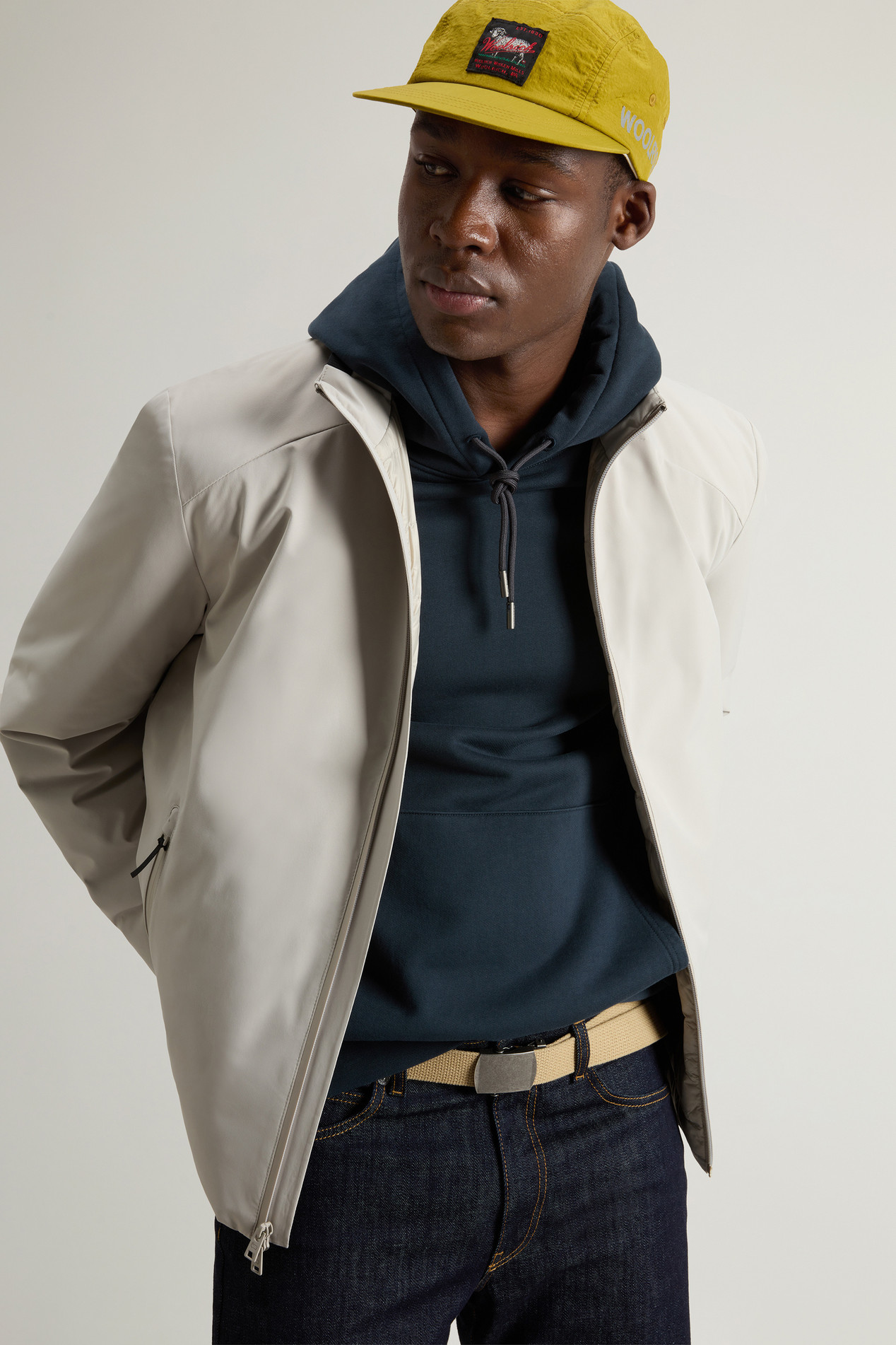 Sailing Bomber Jacket in Two-layered Fabric Gray photo 4 | Woolrich