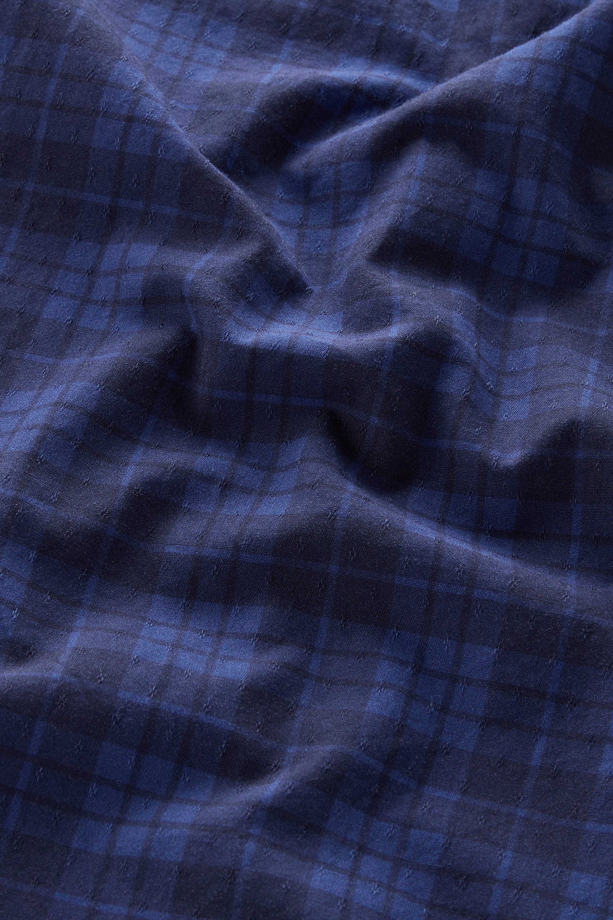 Pure Cotton Checked Shirt with Chest Pocket Blue photo 5 | Woolrich