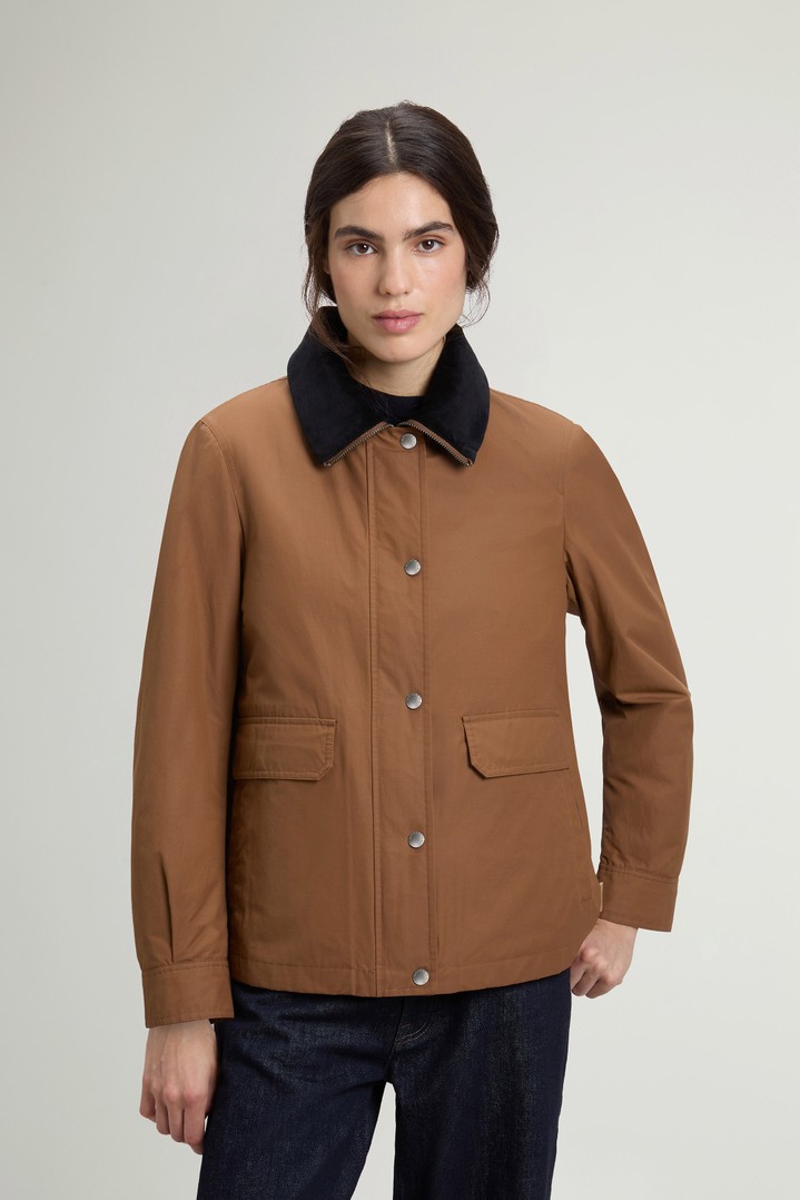 WAXED JACKET Braun photo 1 | Woolrich