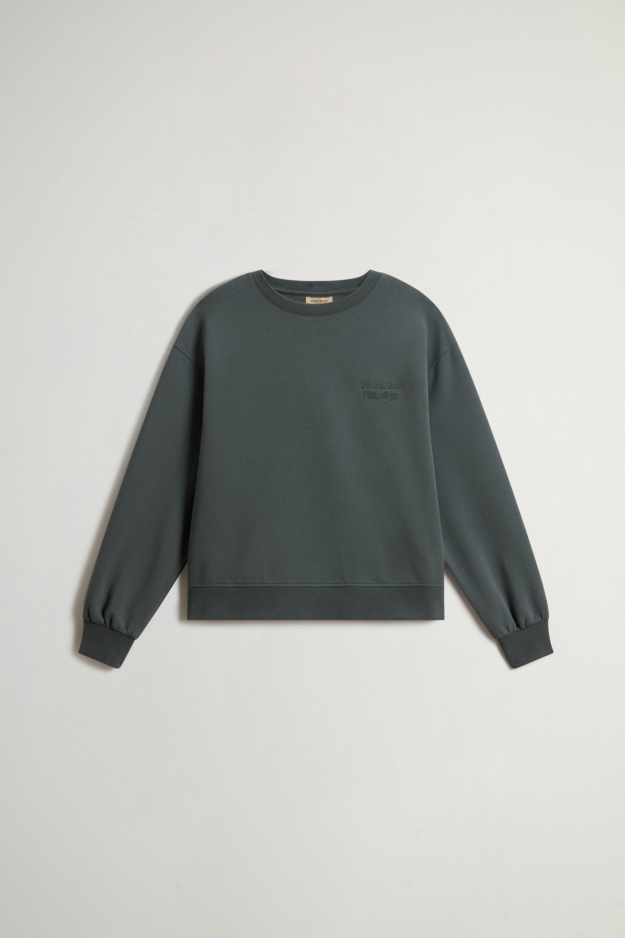 INTERLOCK CREWNECK Green photo 5 | Woolrich