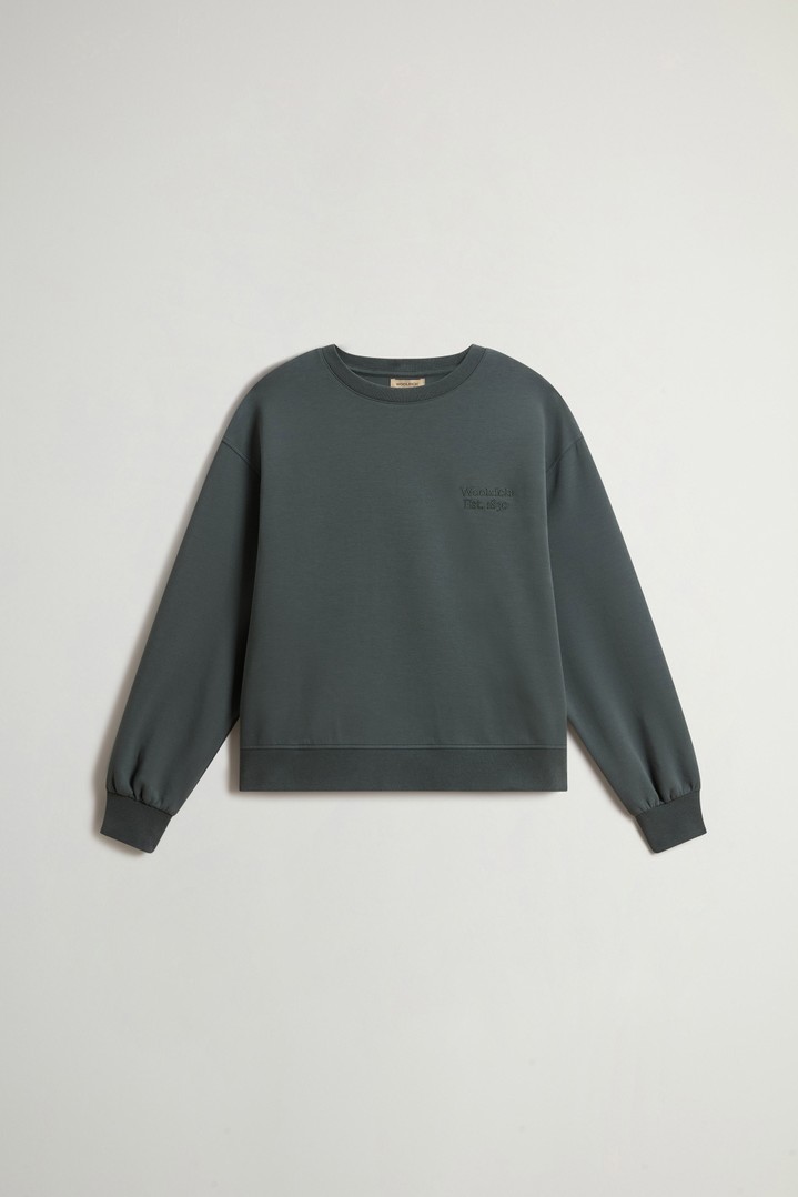 INTERLOCK CREWNECK Green photo 5 | Woolrich