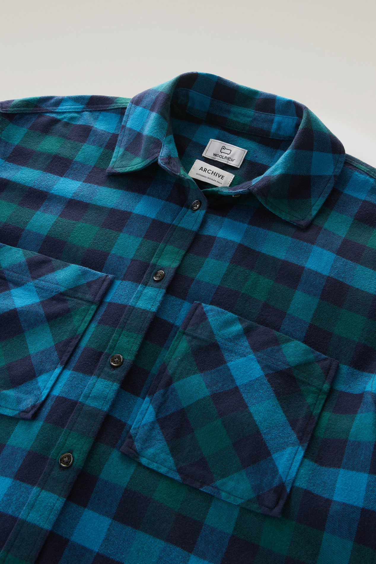 Flannel Check Shirt Blue photo 2 | Woolrich