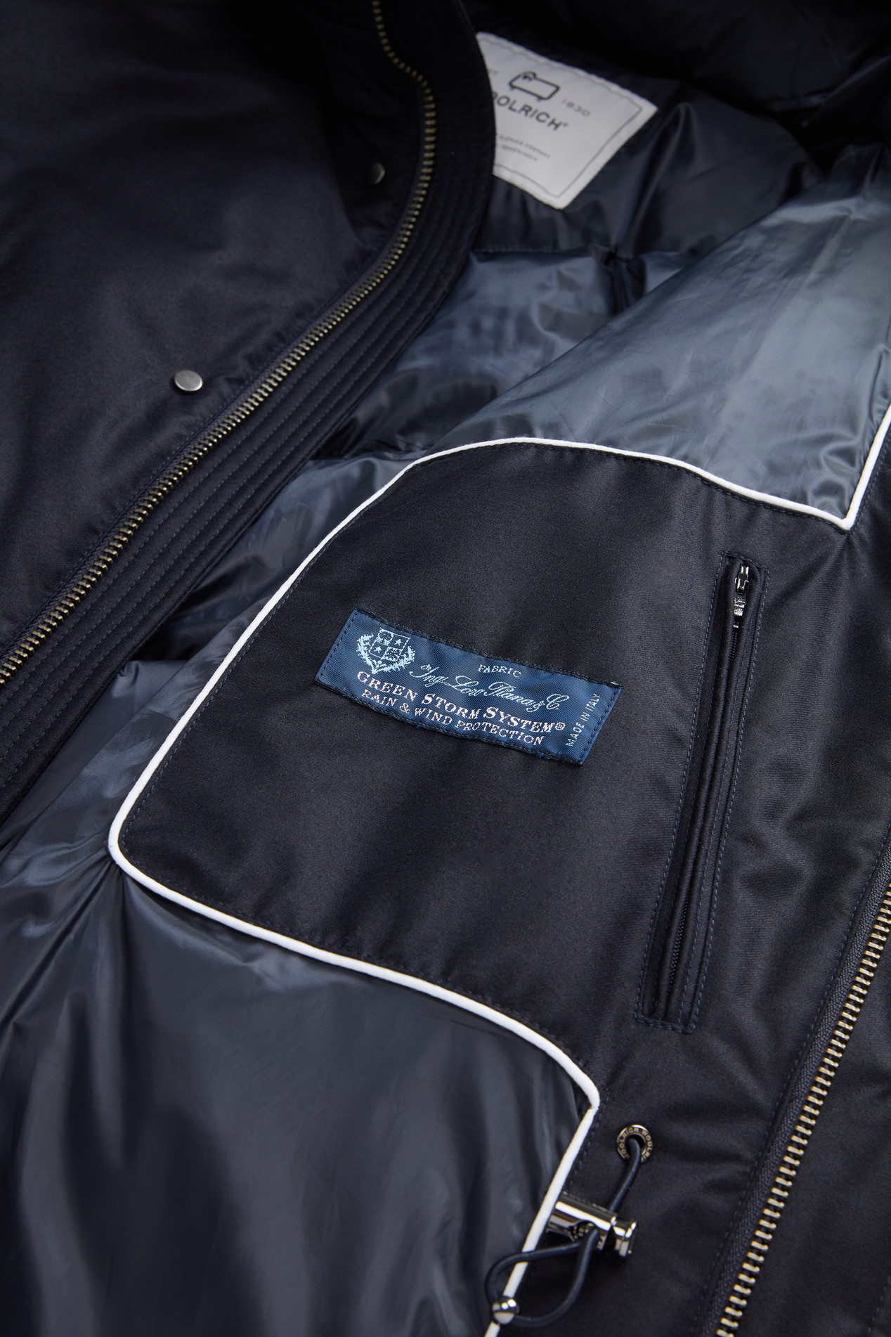 Parka in Italian Wool and Silk Blend Crafted with a Loro Piana Fabric Blue photo 4 | Woolrich
