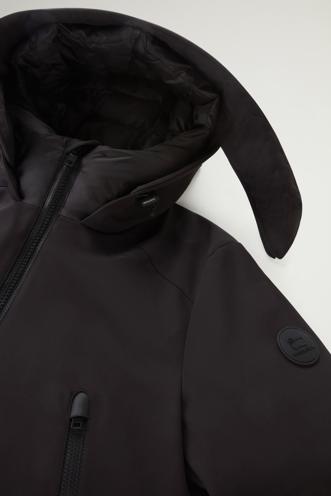 Parka in Tech Softshell Black photo 3 | Woolrich